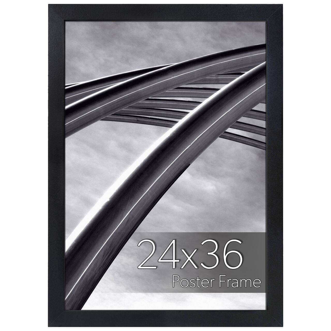 WallsThatSpeak Vertically or Horizontally Hanging Black Picture Frame